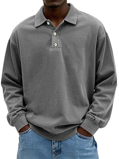 Jordan | Men's Long Sleeve Button-Down Polo Shirt