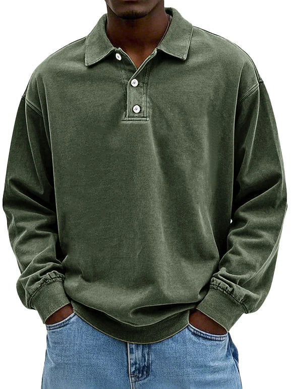 Jordan | Men's Long Sleeve Button-Down Polo Shirt