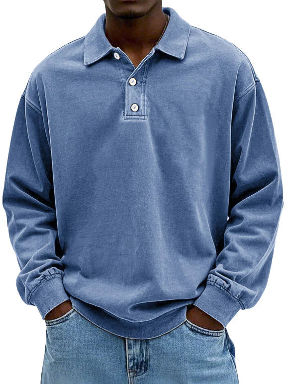 Jordan | Men's Long Sleeve Button-Down Polo Shirt