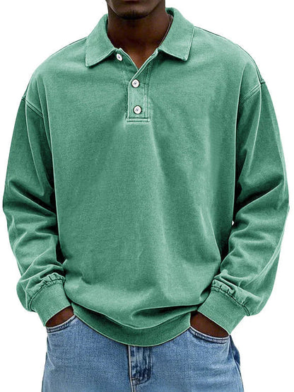 Jordan | Men's Long Sleeve Button-Down Polo Shirt
