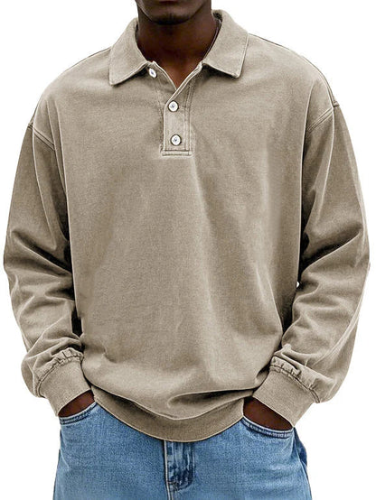 Jordan | Men's Long Sleeve Button-Down Polo Shirt