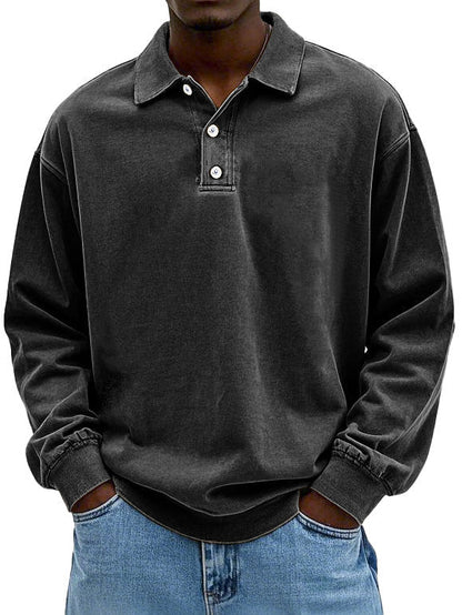 Jordan | Men's Long Sleeve Button-Down Polo Shirt