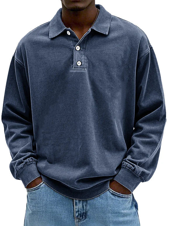 Jordan | Men's Long Sleeve Button-Down Polo Shirt