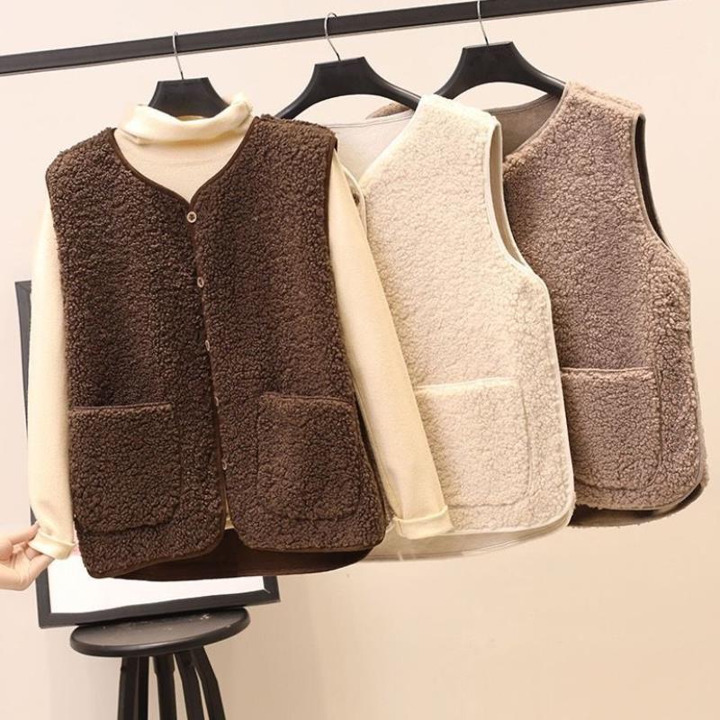 Joyce | Women's Button Front Fleece Vest