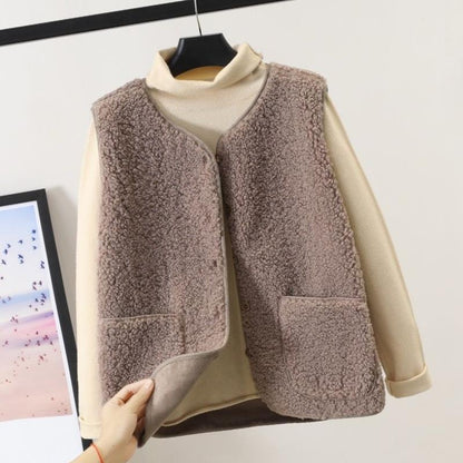 Joyce | Women's Button Front Fleece Vest
