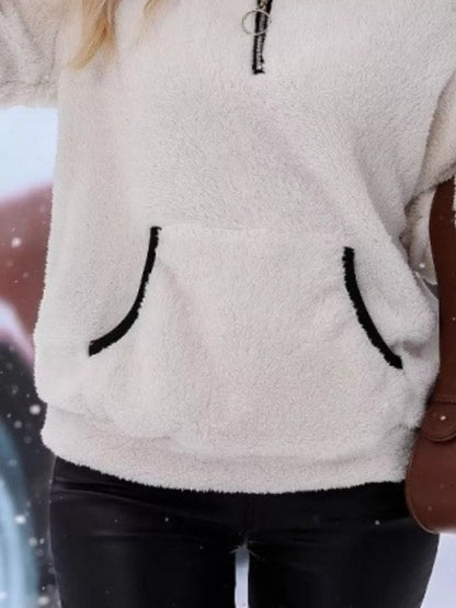 Joyce | Women's Half-Zip Fuzzy Sweater