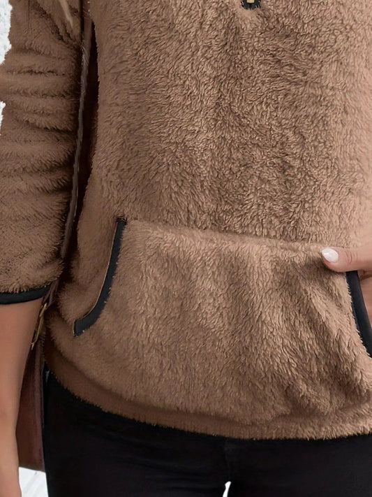 Joyce | Women's Half-Zip Fuzzy Sweater