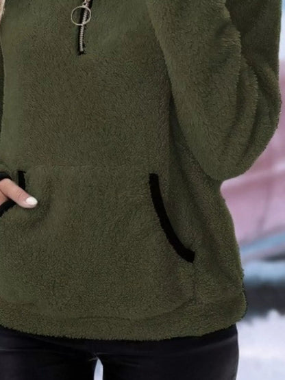 Joyce | Women's Half-Zip Fuzzy Sweater
