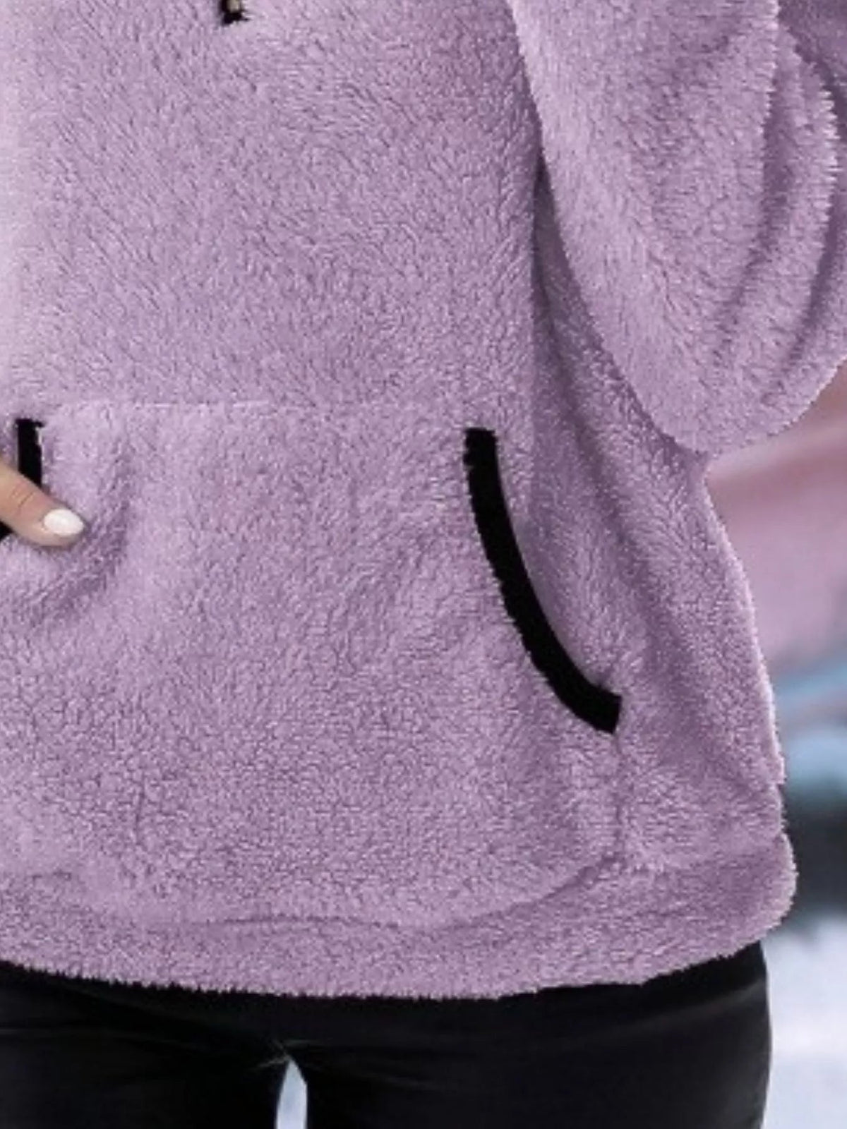 Joyce | Women's Half-Zip Fuzzy Sweater