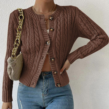 Judie | Women's Button-Down Cable Knit Cardigan