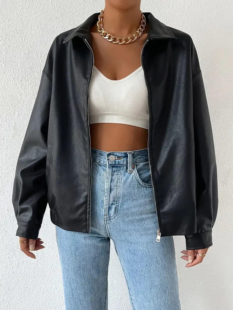 June | Women's Oversized Zip Up Jacket