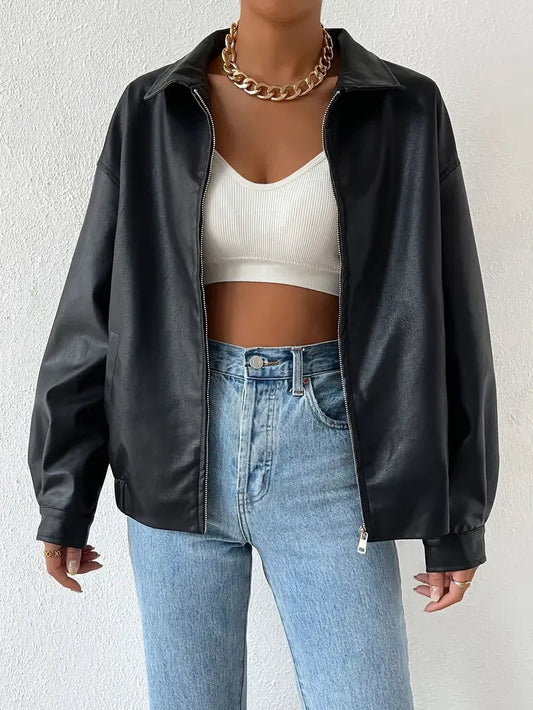 June | Women's Oversized Zip Up Jacket