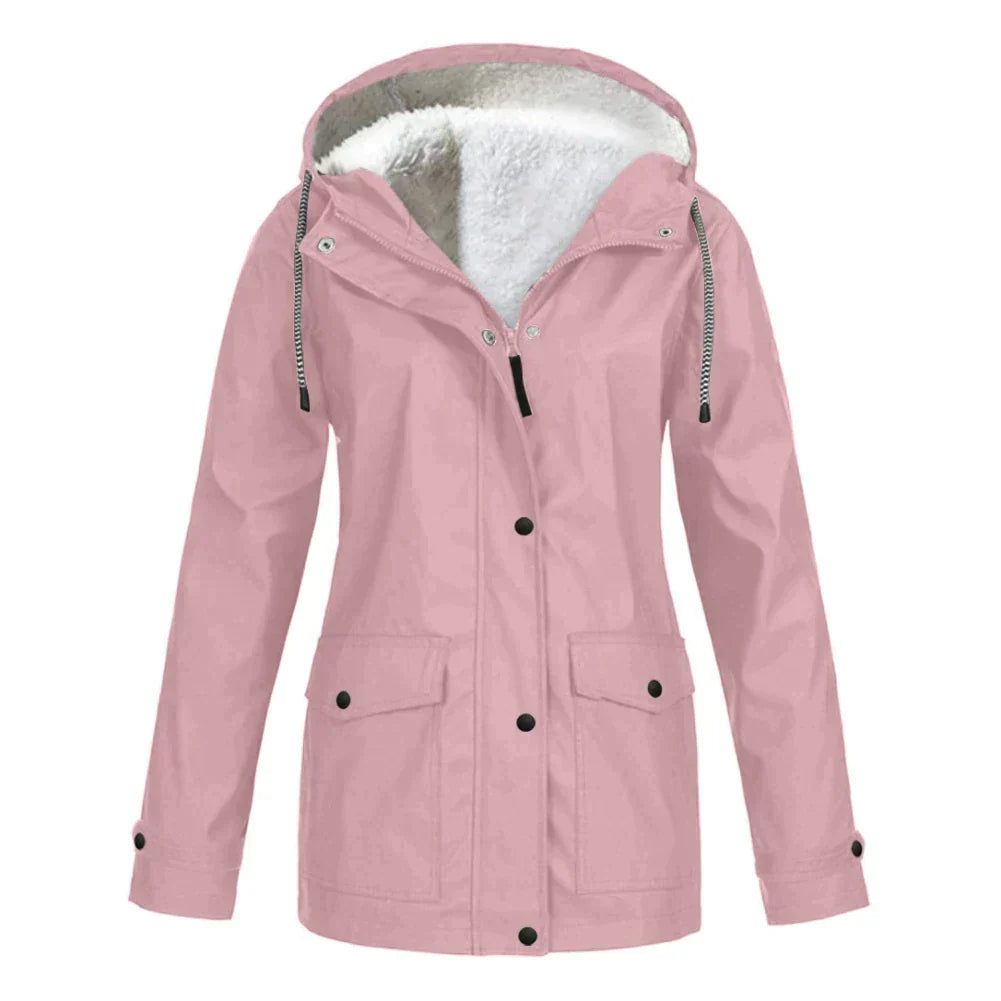 Karen | Women's Button Front Hooded Jacket