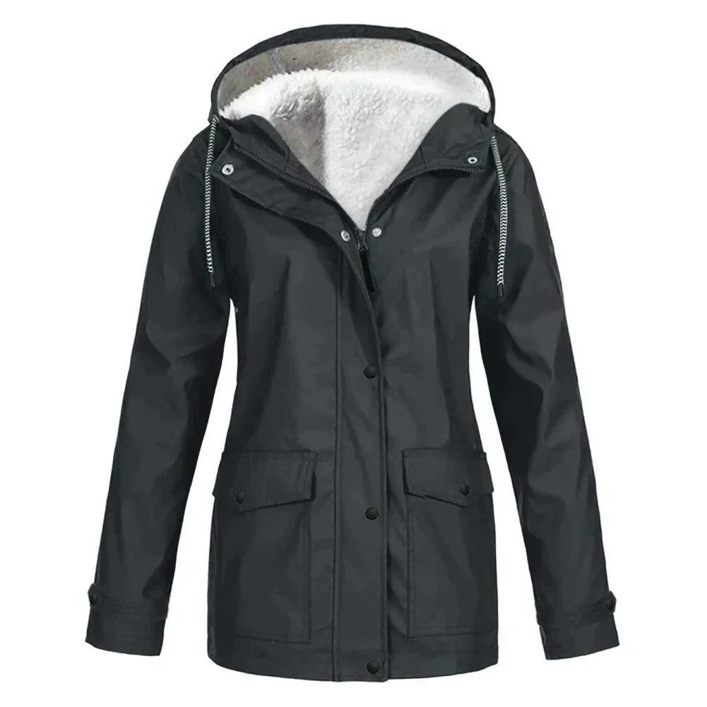 Karen | Women's Button Front Hooded Jacket
