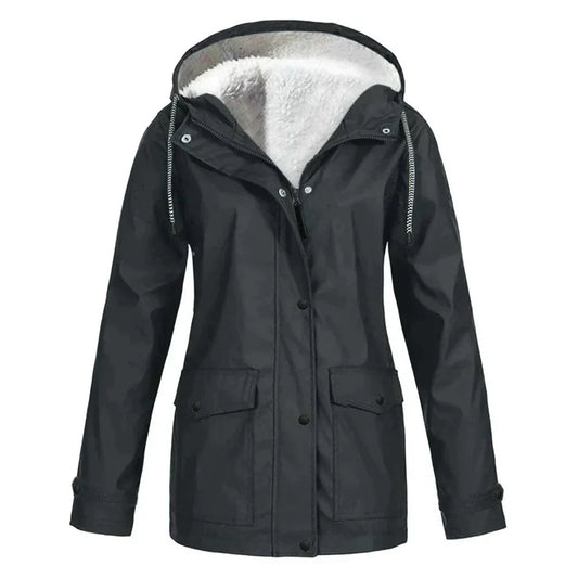 Karen | Women's Button Front Hooded Jacket