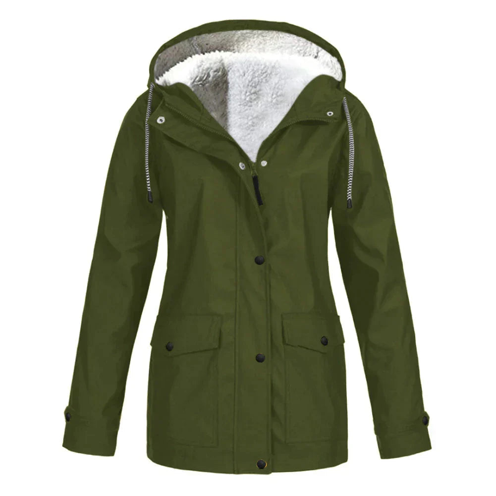 Karen | Women's Button Front Hooded Jacket