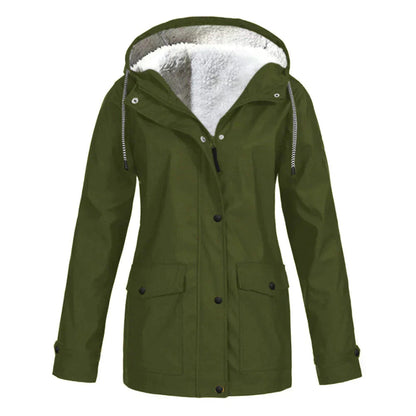 Karen | Women's Button Front Hooded Jacket