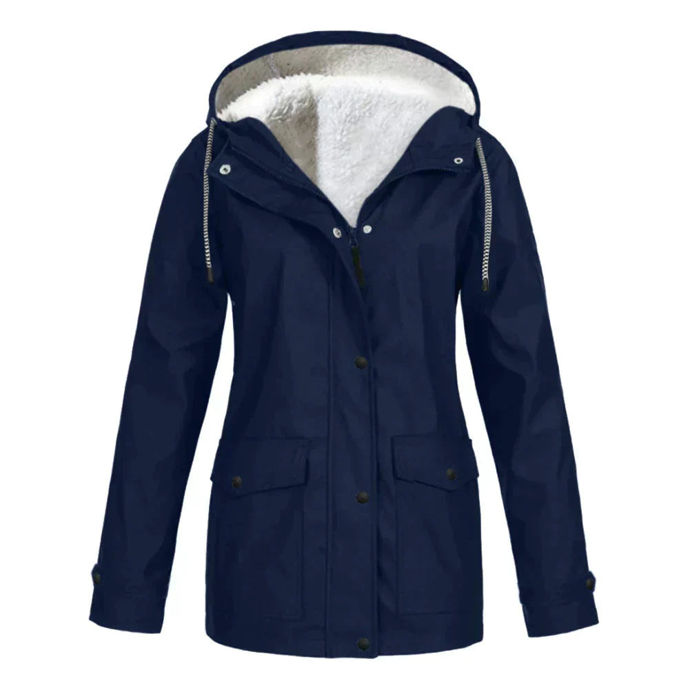 Karen | Women's Button Front Hooded Jacket