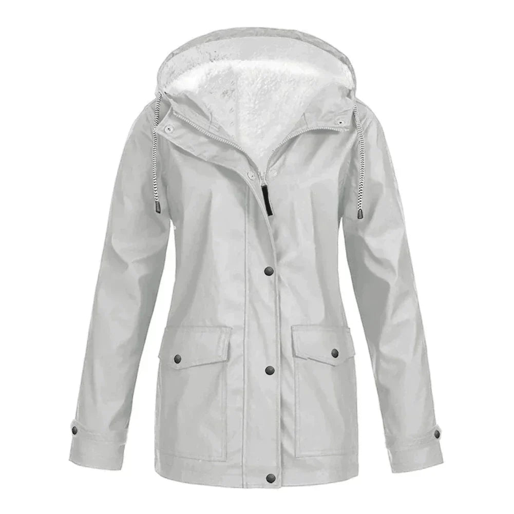 Karen | Women's Button Front Hooded Jacket