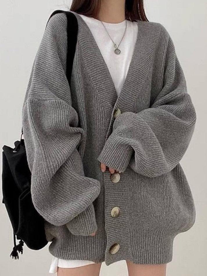 Karen | Women's Oversized Button-Front Cardigan