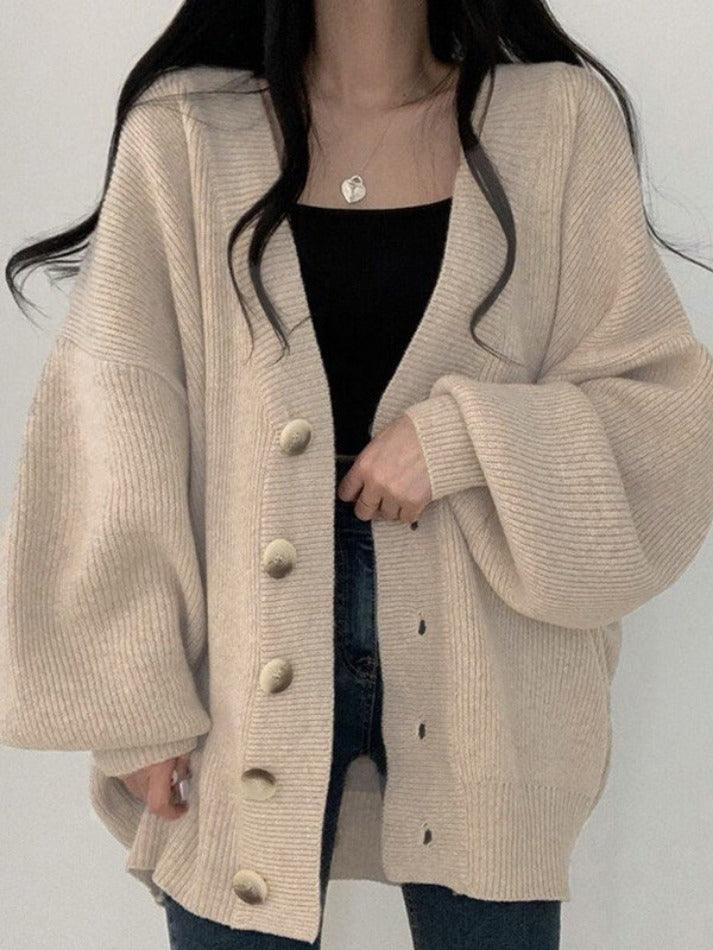 Karen | Women's Oversized Button-Front Cardigan