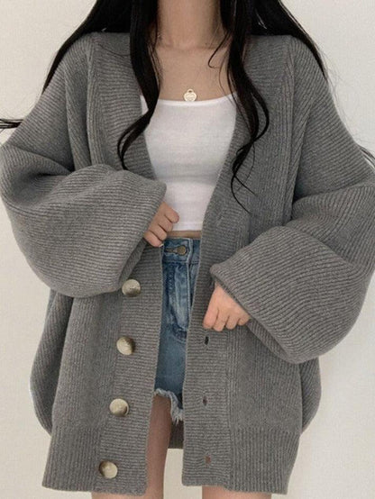 Karen | Women's Oversized Button-Front Cardigan