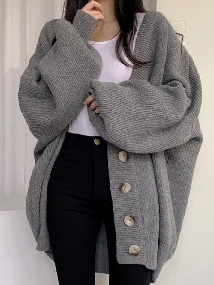 Karen | Women's Oversized Button-Front Cardigan
