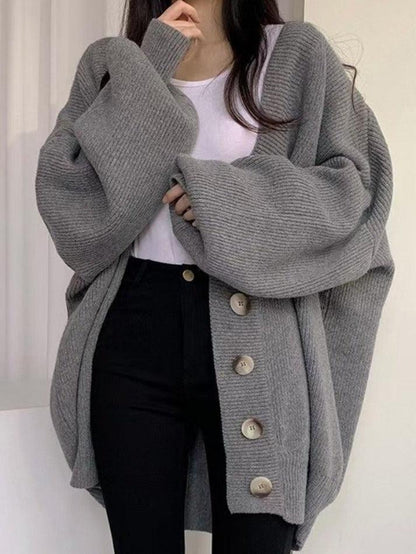 Karen | Women's Oversized Button-Front Cardigan