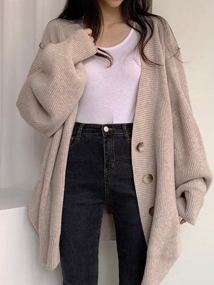 Karen | Women's Oversized Button-Front Cardigan