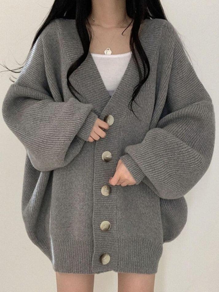 Karen | Women's Oversized Button-Front Cardigan