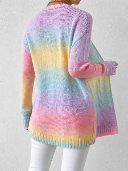 Katelyn | Women's Long Cable Knit Cardigan