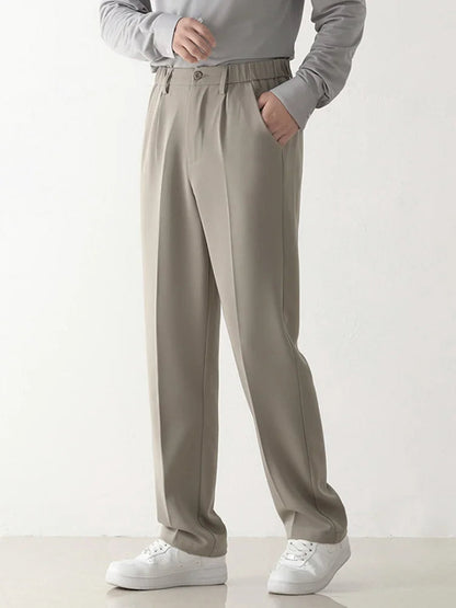 Keegan | Men's Wide Leg Pleated Dress Pants