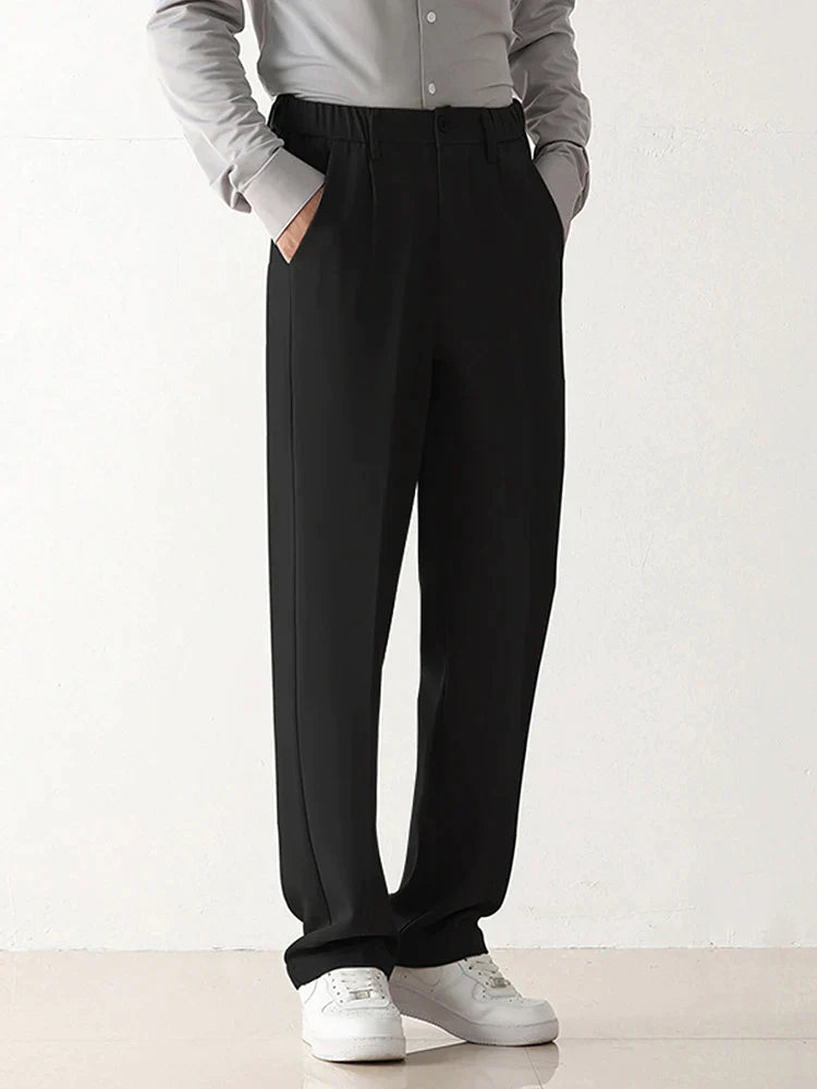 Keegan | Men's Wide Leg Pleated Dress Pants