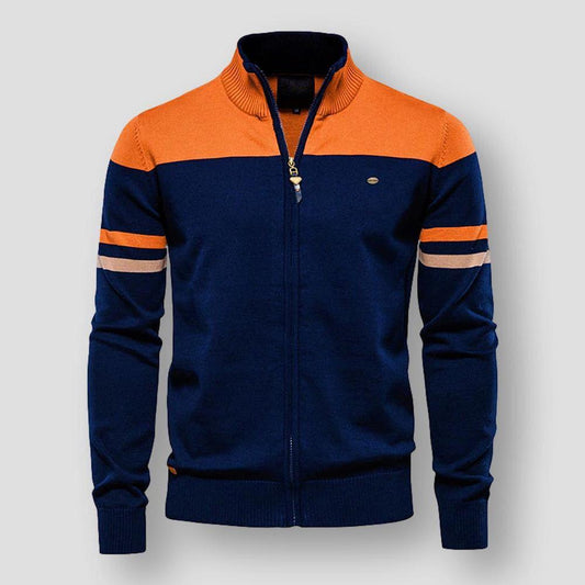 Keegan | Men's Zip-Up Color Block Jacket