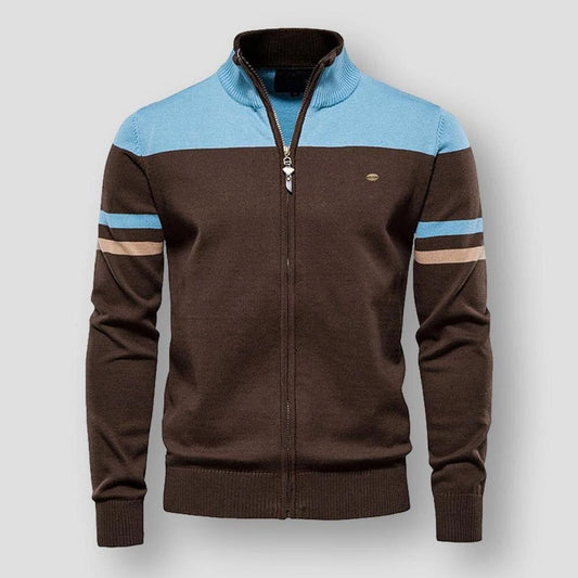 Keegan | Men's Zip-Up Color Block Jacket