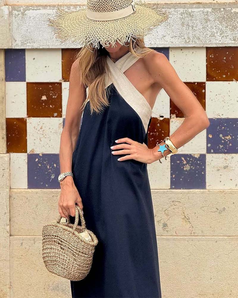 Keira | Women's Sleeveless A-Line Maxi Dress