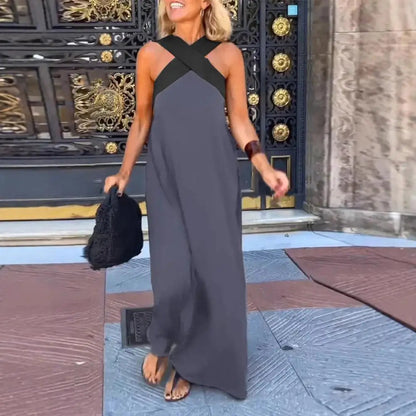 Keira | Women's Sleeveless A-Line Maxi Dress