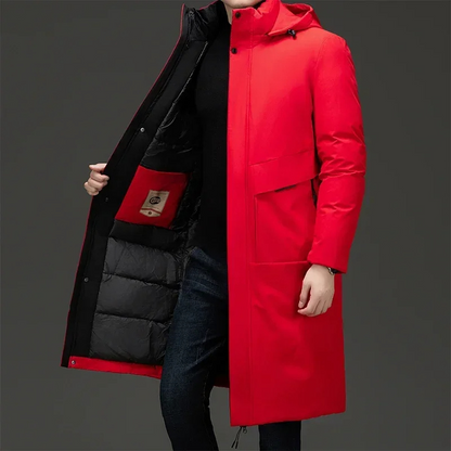 Keith | Men's Hooded Padded Long Coat