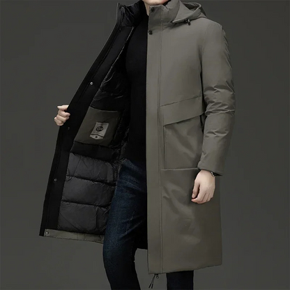 Keith | Men's Hooded Padded Long Coat