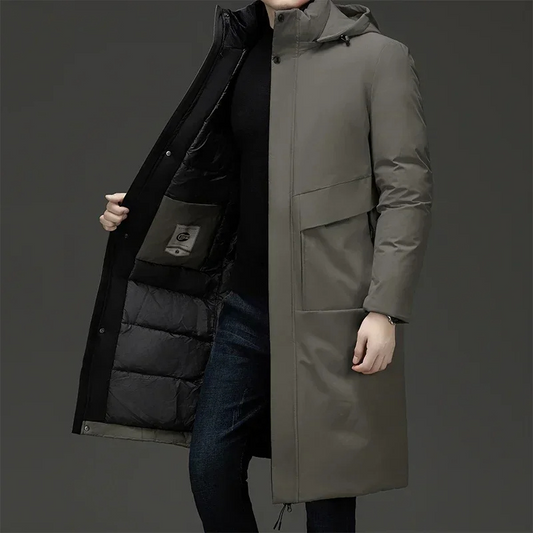 Keith | Men's Hooded Padded Long Coat