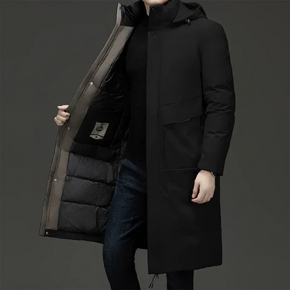 Keith | Men's Hooded Padded Long Coat