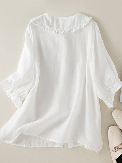 Kelsey | Women's Ruffle Collar Blouse