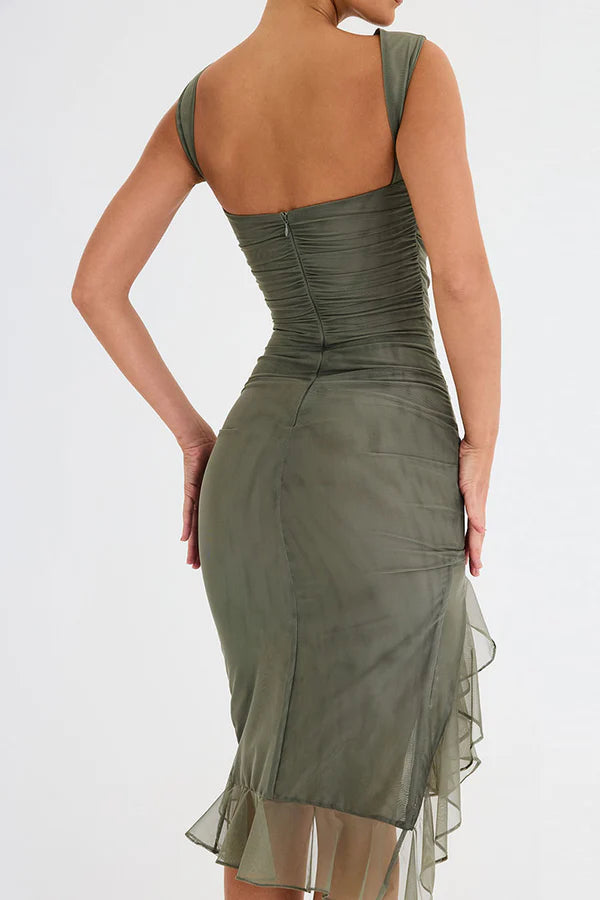 Kelsey | Women's Sleeveless Bodycon Midi Dress