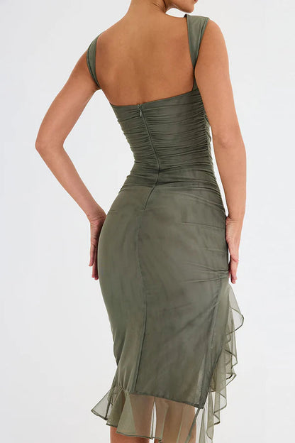 Kelsey | Women's Sleeveless Bodycon Midi Dress