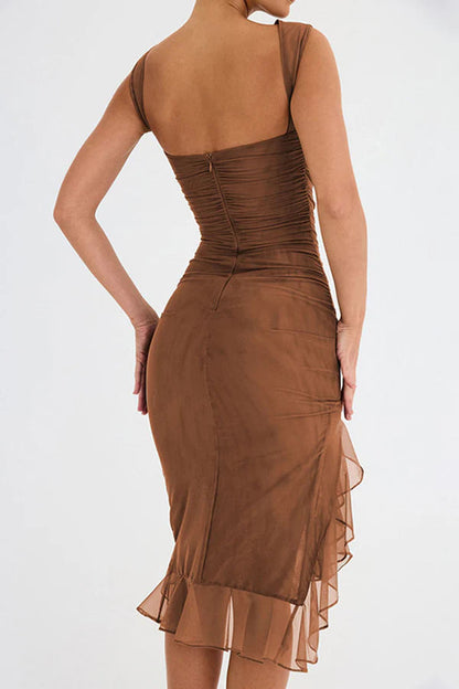 Kelsey | Women's Sleeveless Bodycon Midi Dress