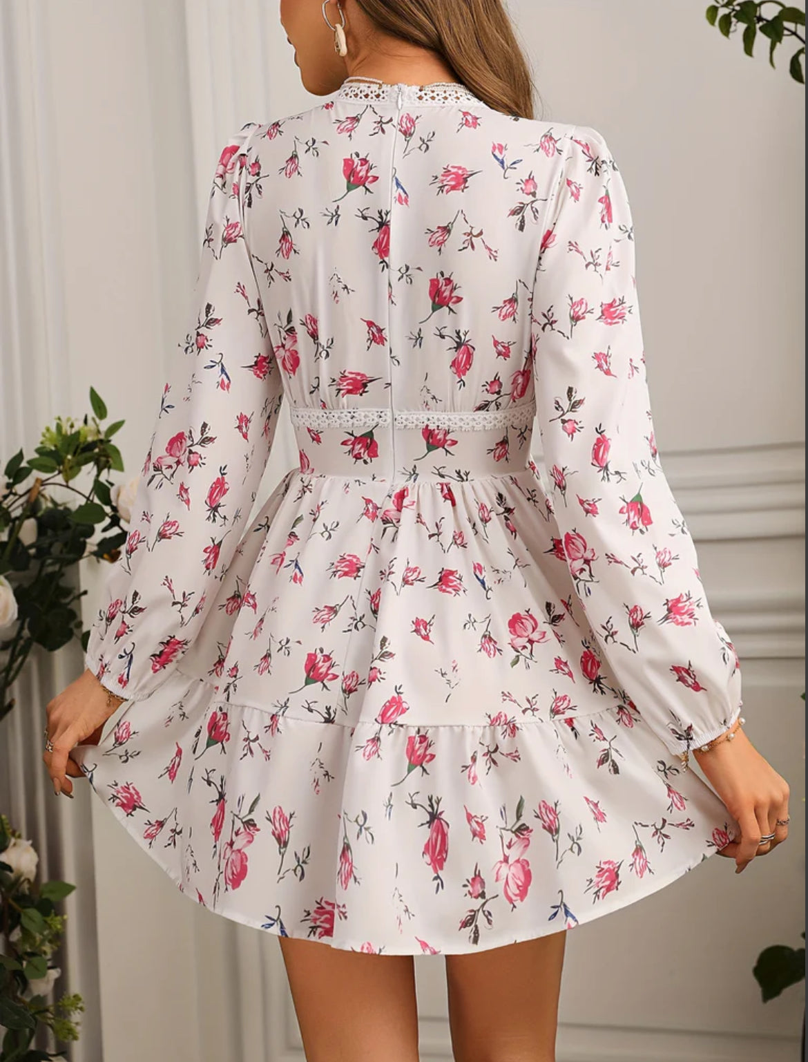 Kelsey | Women's V-Neck A-Line Mini Dress