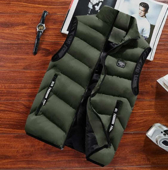 Kieran | Men's Puffer Zip Up Vest
