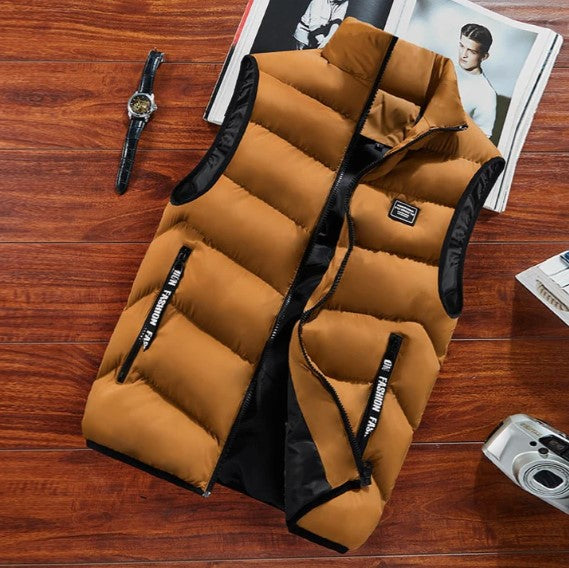 Kieran | Men's Puffer Zip Up Vest