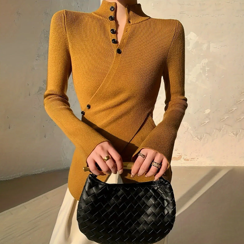 Kim | Women's Wrap Long Sleeve Sweater