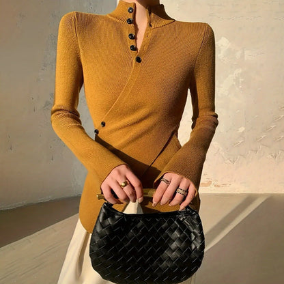 Kim | Women's Wrap Long Sleeve Sweater